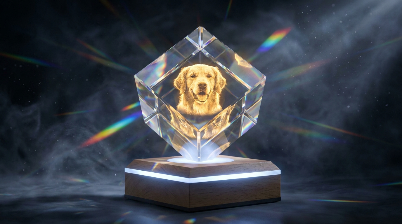 K9 Crystal 3D laser engraving Charlotte NC