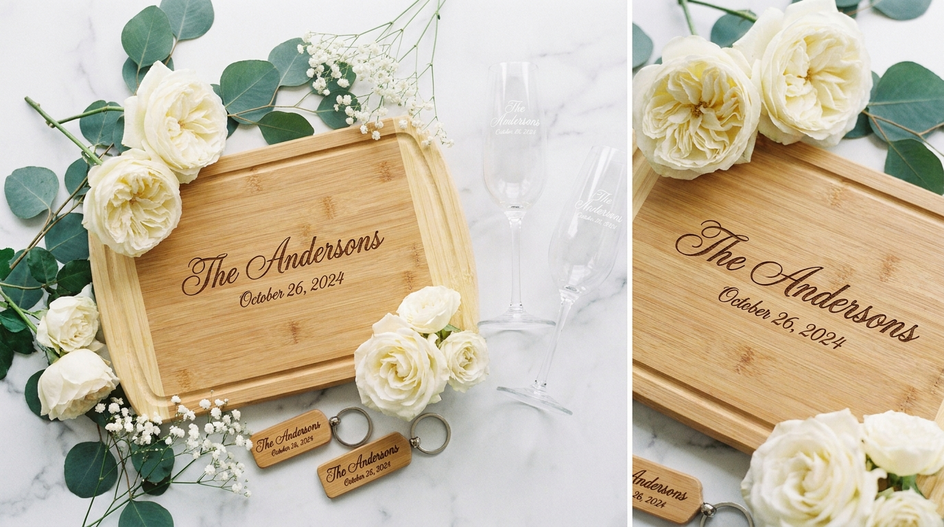 Custom engraved wedding gifts Charlotte NC