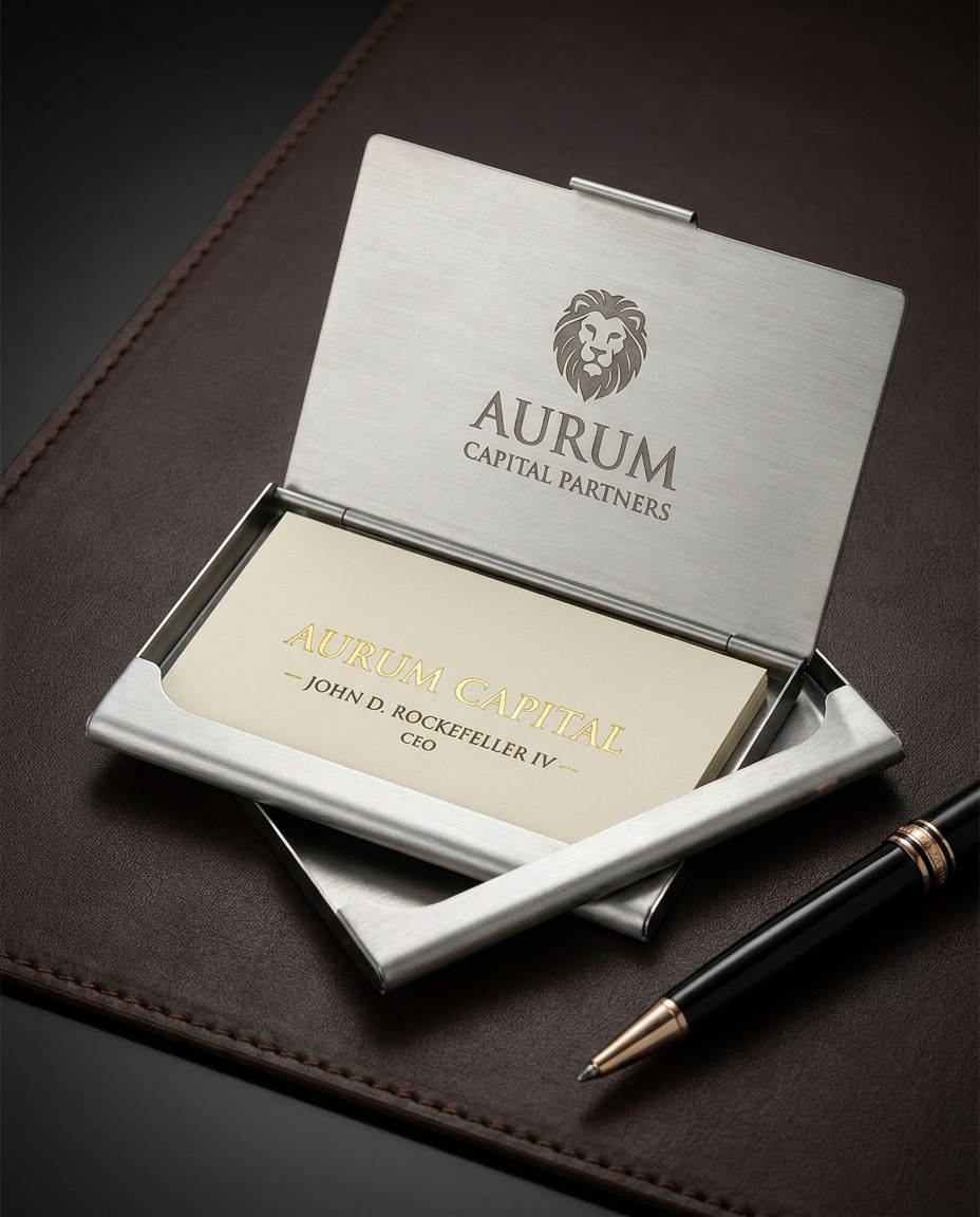 Engraved Business Card Holder