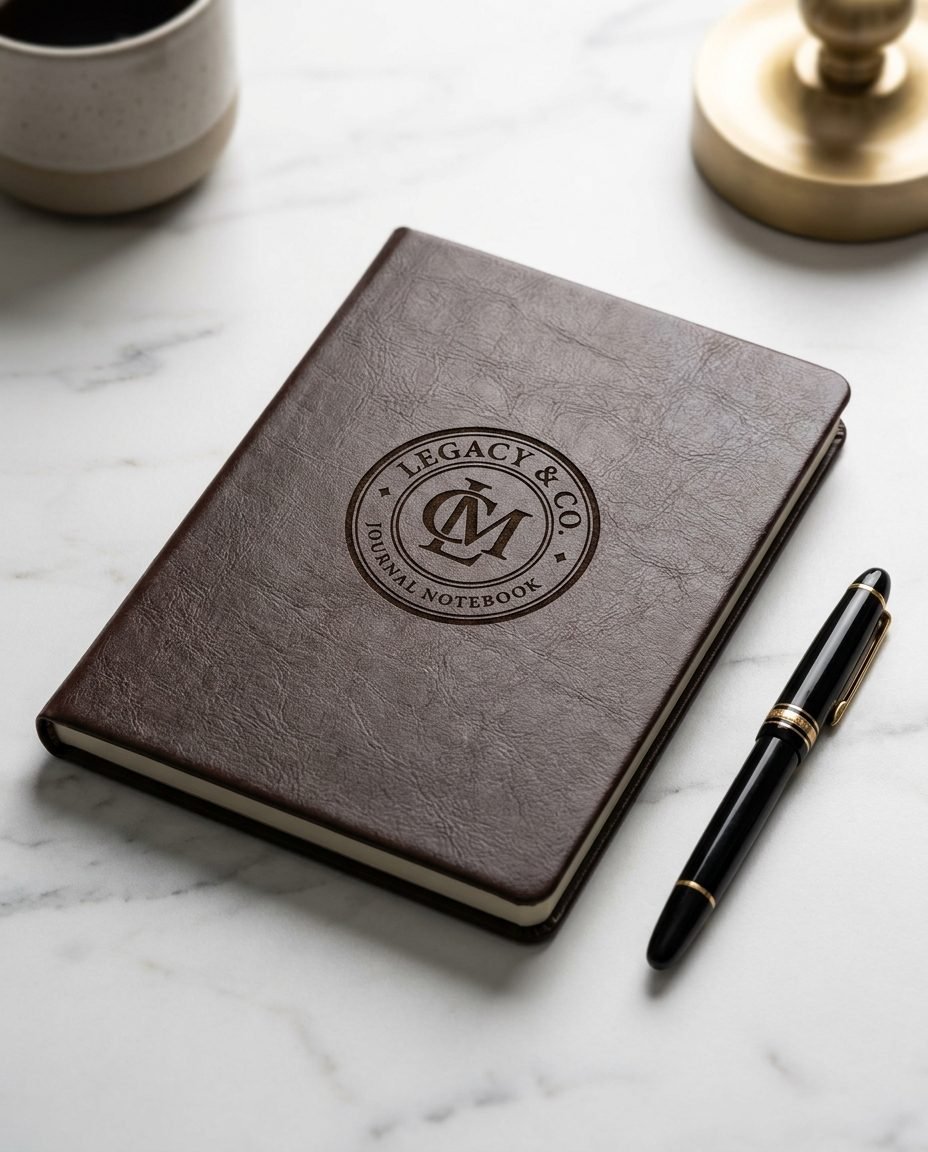 Engraved Leatherette Journal