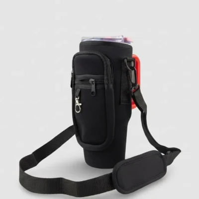 40oz Portable Tumbler Sleeve Bag w/ Strap & Hook – Everyday Carry Pro