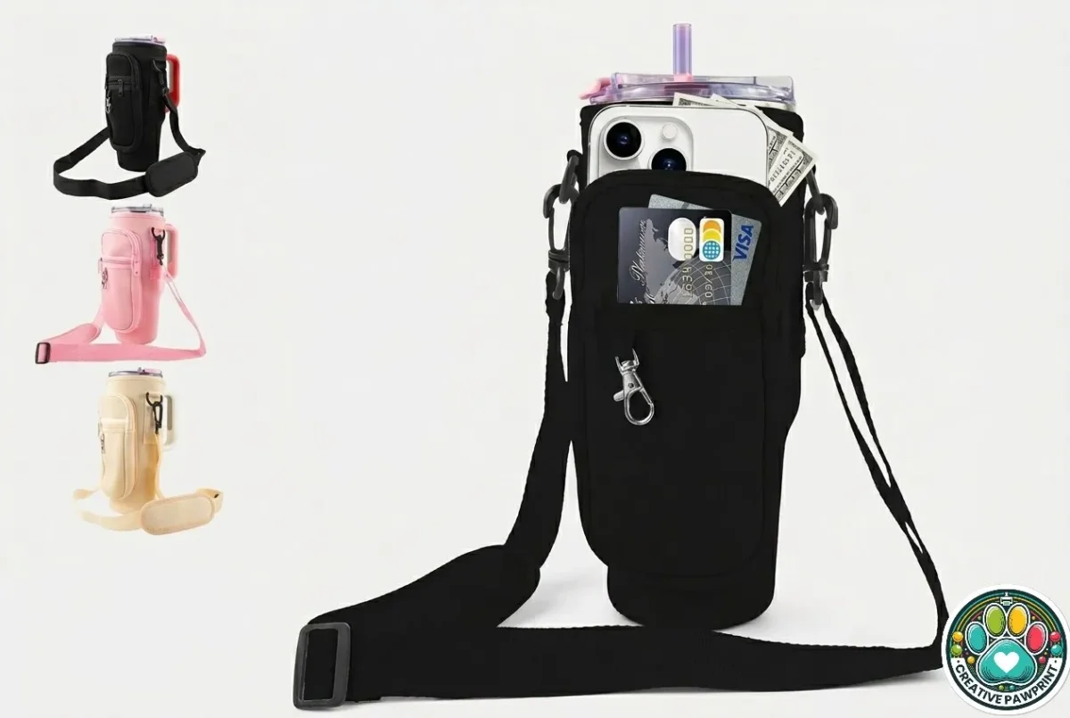 40oz Portable Tumbler Sleeve Bag w/ Strap & Hook – Everyday Carry Pro