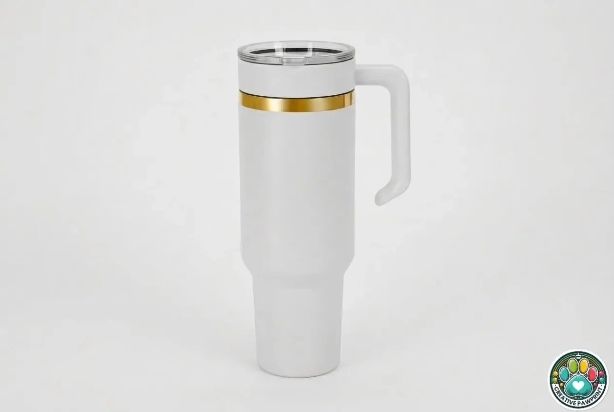 photo_2026-04-05_20-12-09 40oz White & Gold Premium Tumbler with Handle – Custom Engraving Ready