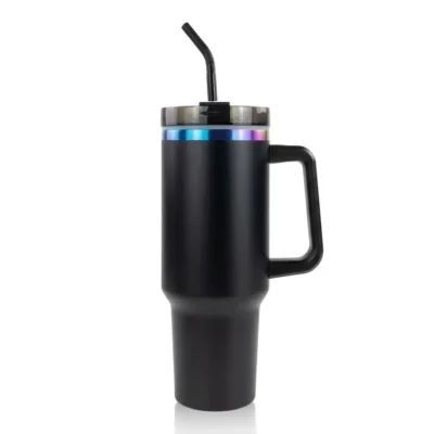 #3 40oz Powder Coated Traveler Tumbler – Premium Customization