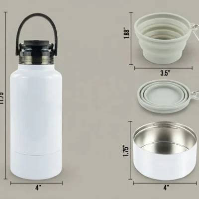 32oz Hydro Hound Tumbler – Sublimatable & Pet Travel System